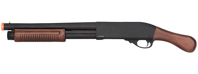 Golden Eagle M870 3/6-Shot Pump Action Gas Airsoft Shotgun Sawed-Off (WOOD)