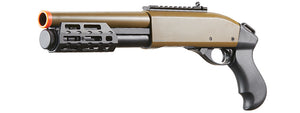 Golden Eagle M8879 3/6-Shot Pump Action Gas Airsoft Sawed-Off Shotgun w/ M-LOK Forend - (Tan)