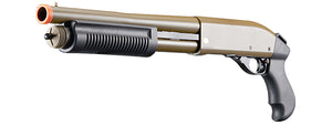 Golden Eagle M8881 3/6-Shot Pump Action Gas Airsoft Sawed-Off Shotgun - (Tan)