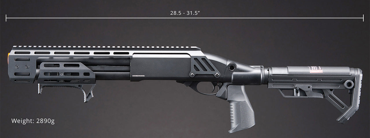 Golden Eagle Alpha Tactical Production A.T.P. Doomsday CO2 Gas Pump-Action Shotgun - (Black)