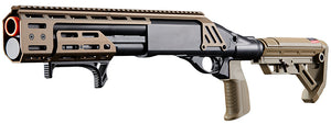 Golden Eagle Alpha Tactical Production A.T.P. Doomsday CO2 Gas Pump-Action Shotgun - (Tan)
