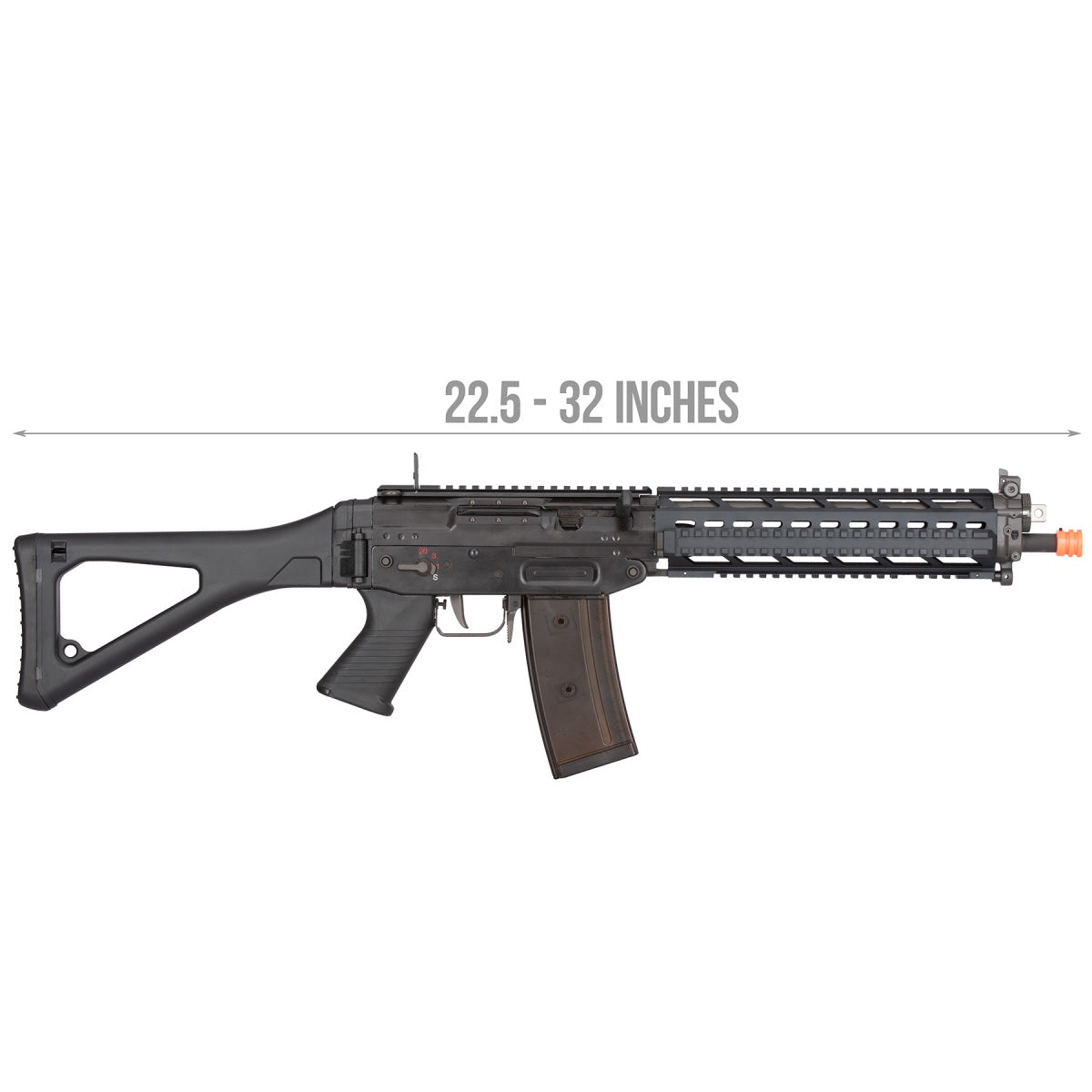 GHK Tactical SG551 Gas Blowback Airsoft Rifle - BLACK