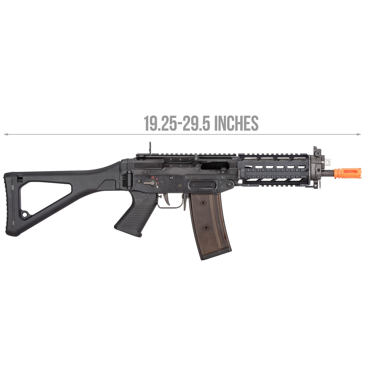 GHK Tactical SG553 Gas Blowback Airsoft Rifle - BLACK