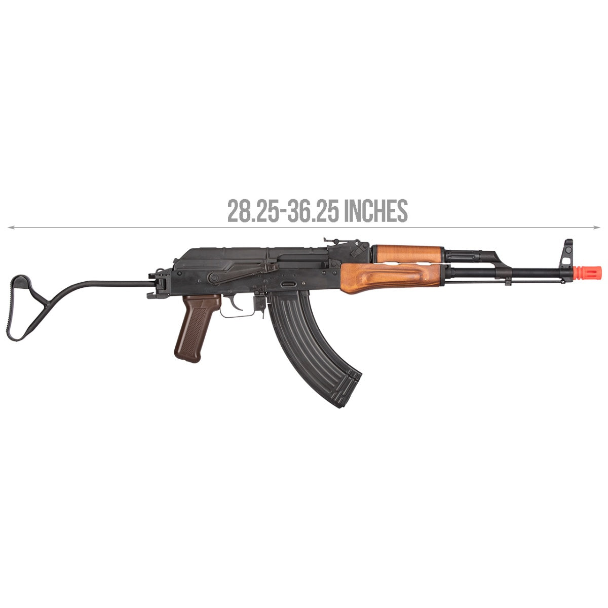 GHK AK GIMS Gas Blowback AKMS Airsoft AEG Rifle - WOOD