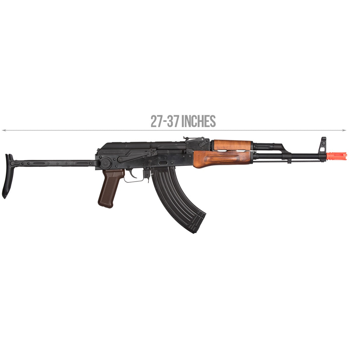 GHK AK GKMS Gas Blowback AKMS Airsoft Rifle - WOOD