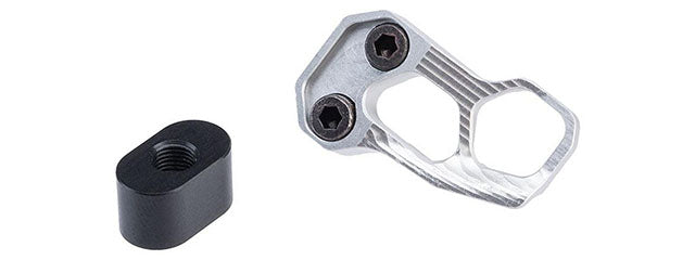 Guns Modify CNC Aluminum Magazine Release Extension For Tokyo Marui MWS M4 M16 GBBR - (Silver)