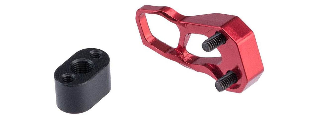 Guns Modify CNC Aluminum Magazine Release Extension For Tokyo Marui MWS M4 M16 GBBR - (Red)