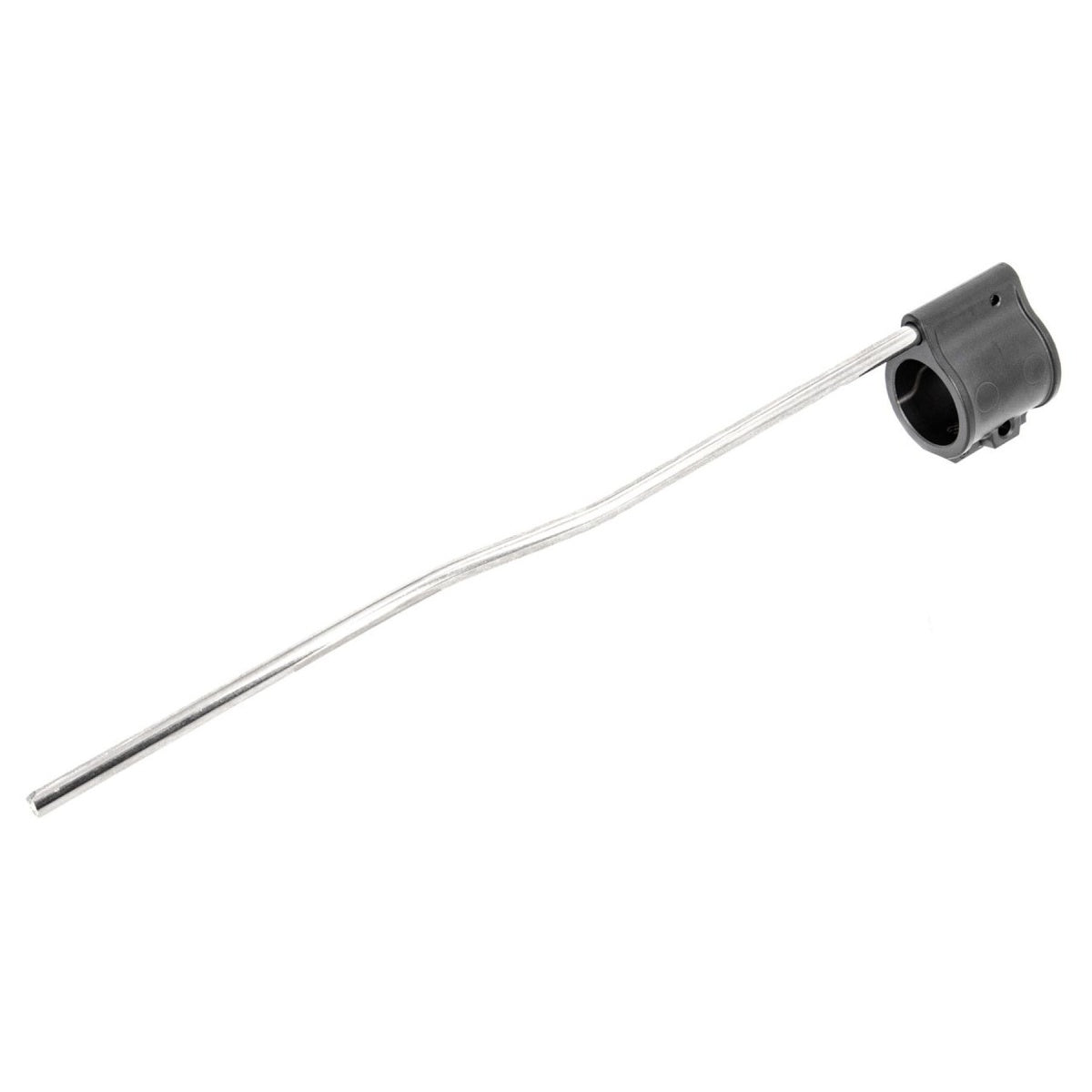 Guns Modify Stainless Steel Dummy Gas Block with Length Tube for Airsoft AR GBB Series G - (Black)