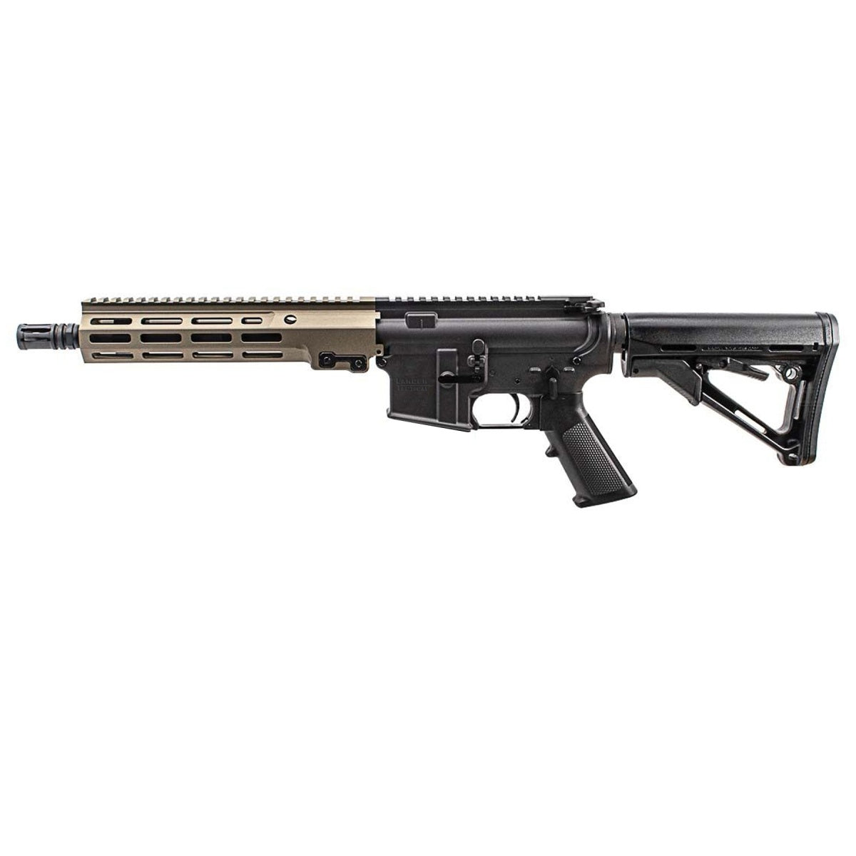 Lancer Tactical URGI 10.5" MWS Gas Blowback Rifle By Guns Modify - (Black/Tan)