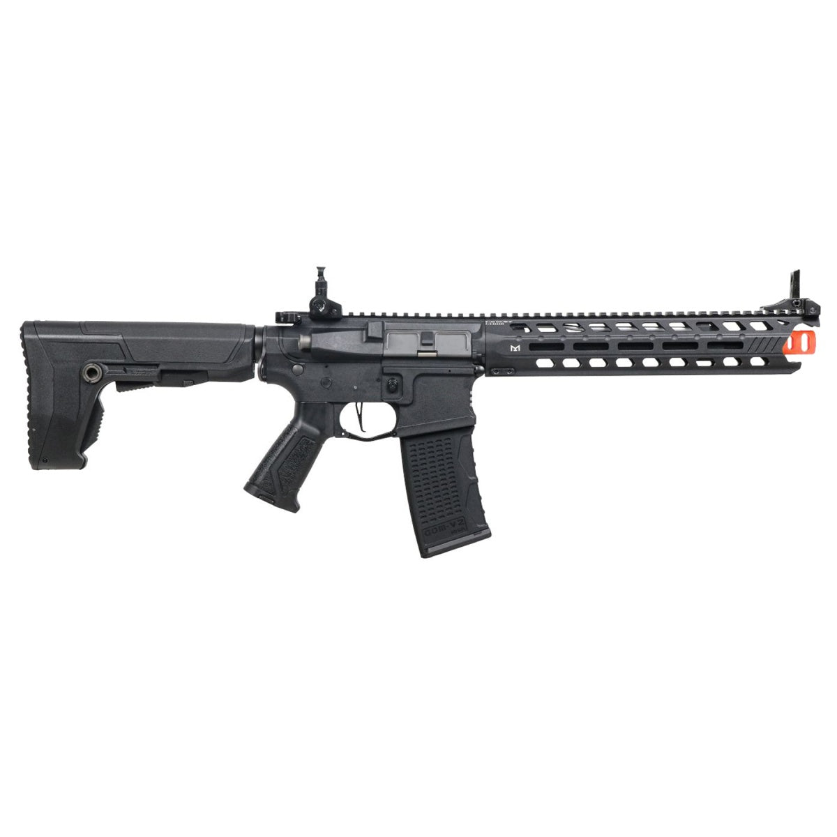 G&G Combat Machine CM16 Predator M4 Airsoft AEG Rifle with 12" M-LOK Handguard (Color: Black)