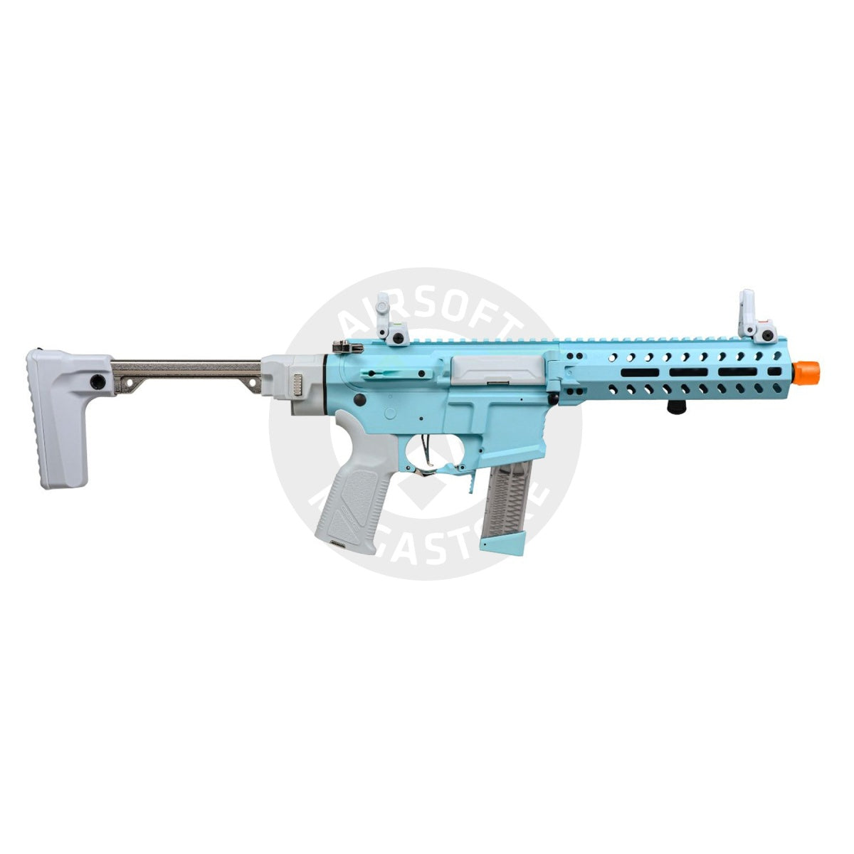 G&G FAR 9 Rapid Folding PCC Airsoft AEG Rifle - Exclusive Macaron Blue Colorway