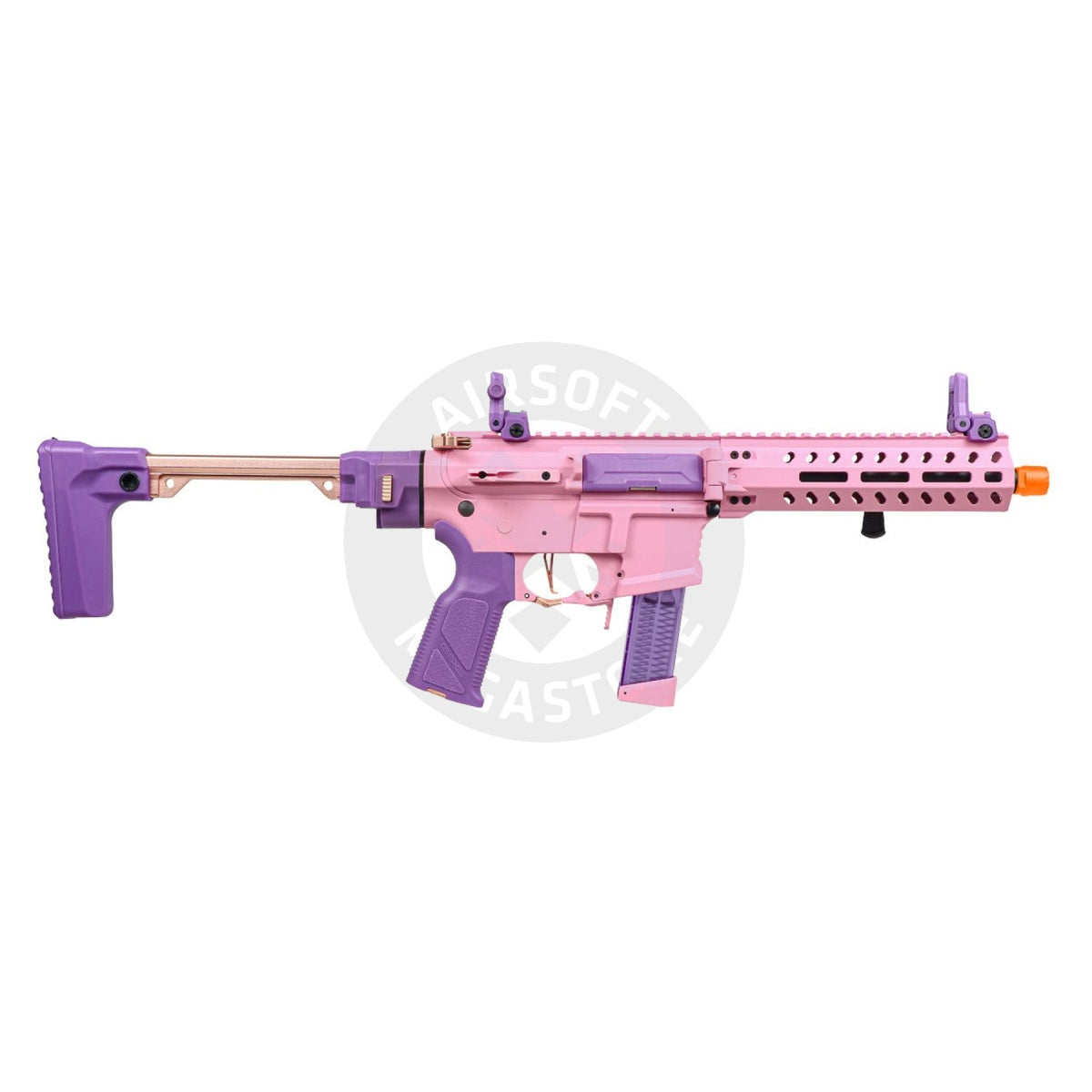 G&G FAR 9 Rapid Folding PCC Airsoft AEG Rifle - Exclusive Pink Colorway