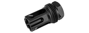 G&G S-Series Steel Flash Hider Type 10 14mm CCW - (Black)