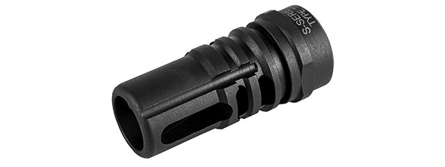 G&G S-Series Steel Flash Hider Type 15 14mm CCW - (Black)