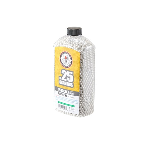 G&G 0.25g Precision 6mm Airsoft BBs [5600rd Bottle] - WHITE