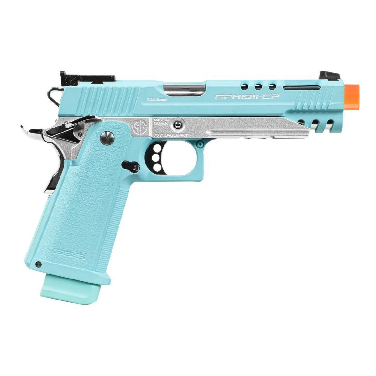 G&G GPM1911 CP Gas Blowback Airsoft Pistol (Color: Macaron Blue)
