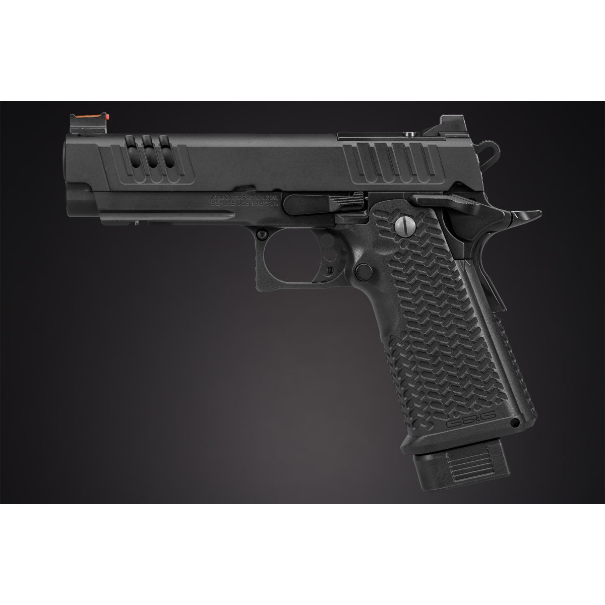 G&G STP45 PRO 7.4" Hi-Capa GBB Airsoft Pistol - (Black)