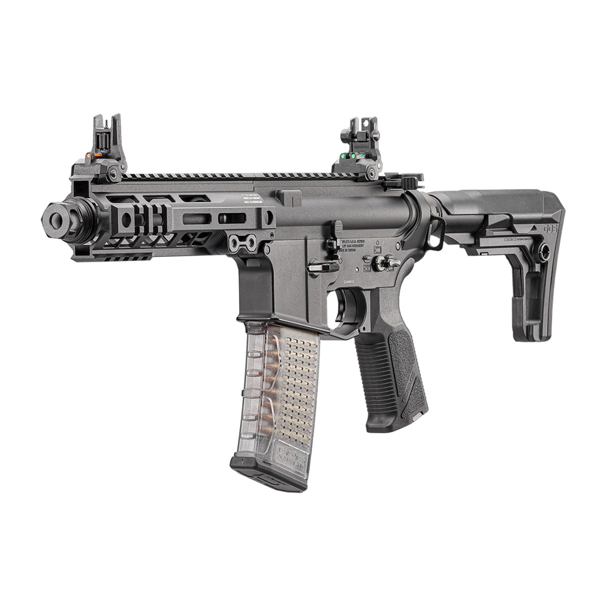 G&G TR16 GMS MK2 7" M4 AEG Airsoft Rifle - (Black)