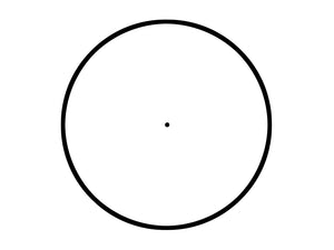 DE AIRSOFT PLASTIC ILLUMINATED RED DOT SCOPE W/ RAIL MOUNT