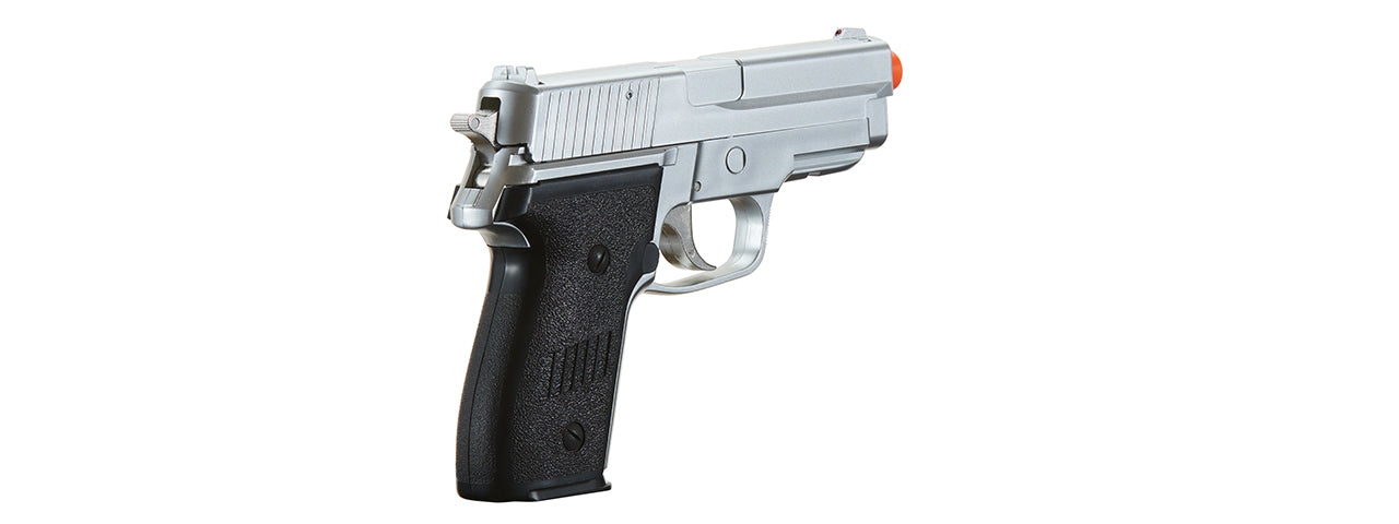 HFC AIRSOFT PREMIUM SPRING SIDE ARM PISTOL - SILVER