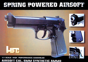 HFC AIRSOFT M9 VERTEC HEAVYWEIGHT SPRING PISTOL W/ SLIDELOCK - SILVER