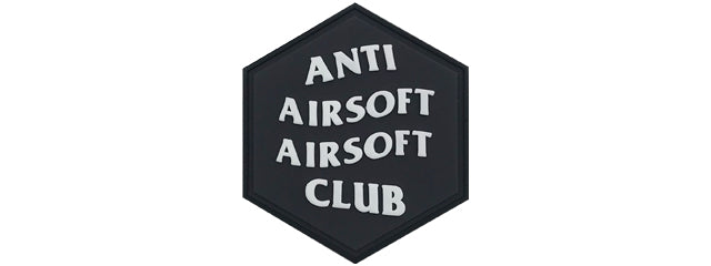 Hexagon PVC Patch Anti Airsoft Airsoft Club