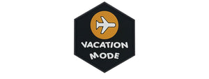 Hexagon PVC Patch Airplane Vacation Mode