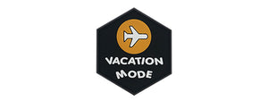 Hexagon PVC Patch Airplane Vacation Mode