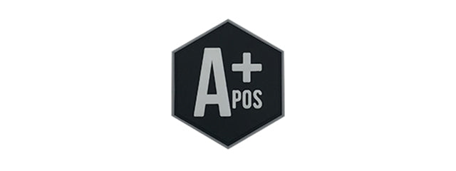 Hexagon PVC Patch Blood Type A Positive