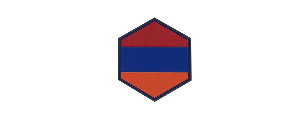 Hexagon PVC Patch Armenia Flag