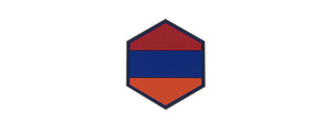 Hexagon PVC Patch Armenia Flag