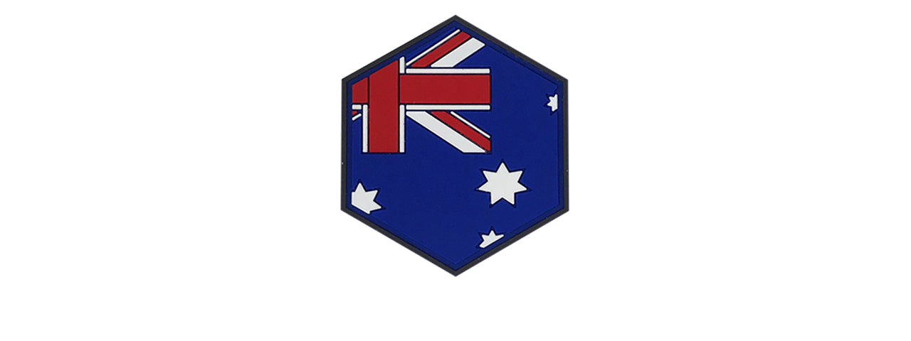 Hexagon PVC Patch Australia Flag