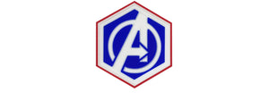 Hexagon PVC Patch Avengers Logo