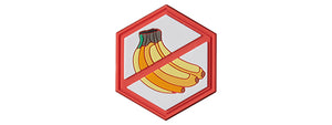 Hexagon PVC Patch No Bananas Allowed