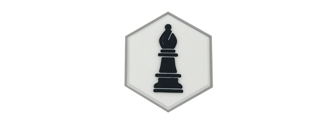 Hex PVC Patch Black Bishop Chess Piece