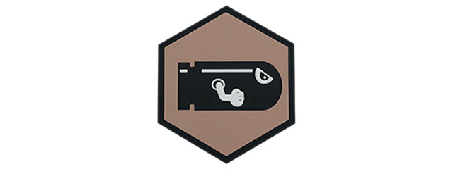 Hexagon PVC Patch Bullet Bill