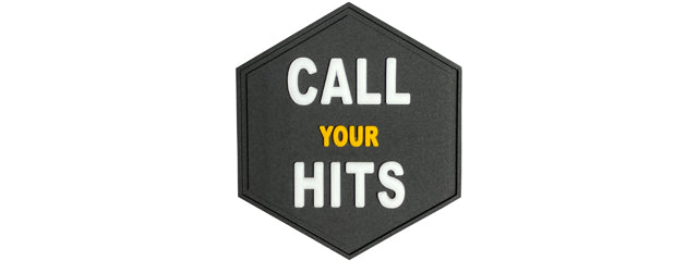 Hexagon PVC Patch "Call Your Hits"