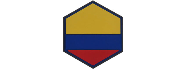 Hexagon PVC Patch Columbia Flag