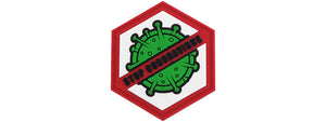 Hexagon PVC Patch Stop Coronavirus
