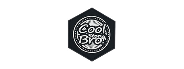 Hexagon PVC Patch "Cool Story Bro"