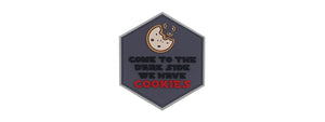Hexagon PVC Patch Dark Side has Cookies