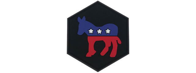 Hexagon PVC Patch Democratic Party