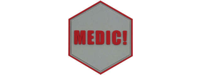 Hexagon PVC Patch "Medic!"