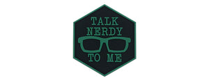 Hexagon PVC Patch Talk Nerdy to Me