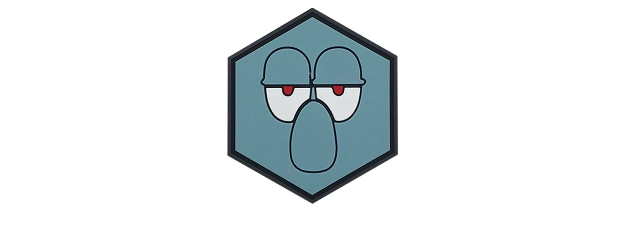 Hexagon PVC Patch Squidward Peeker Eyes