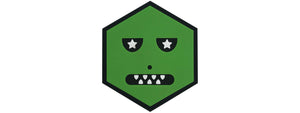 Hexagon PVC Patch Green Monster