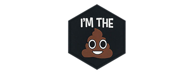 Hexagon PVC Patch I'm The Shit
