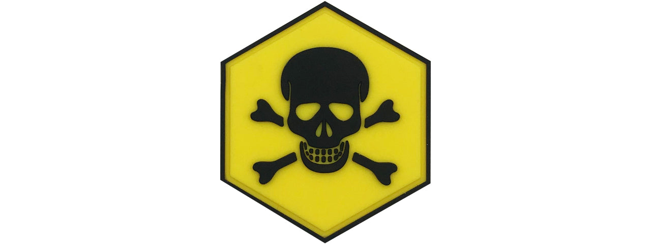 Hexagon PVC Patch Landmine Warning