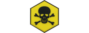 Hexagon PVC Patch Landmine Warning