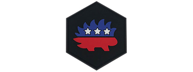 Hexagon PVC Patch Libertarian Party